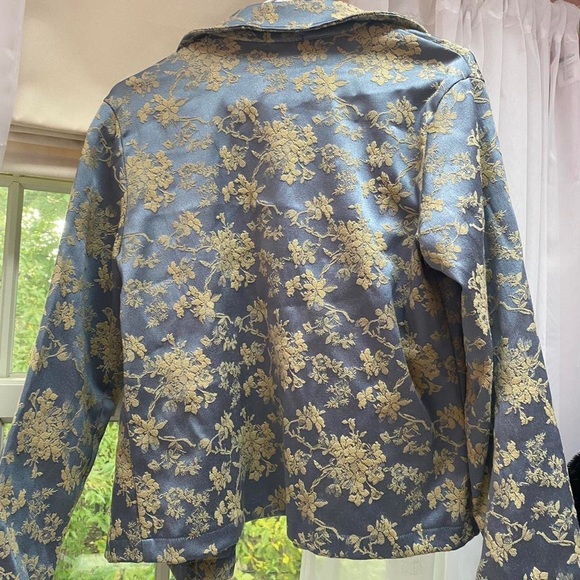 Blue and Yellow Floral Jacket Small DB SPORT - Picture 4 of 4